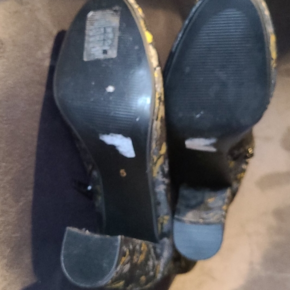 Baroque floral print booties - Picture 3 of 3